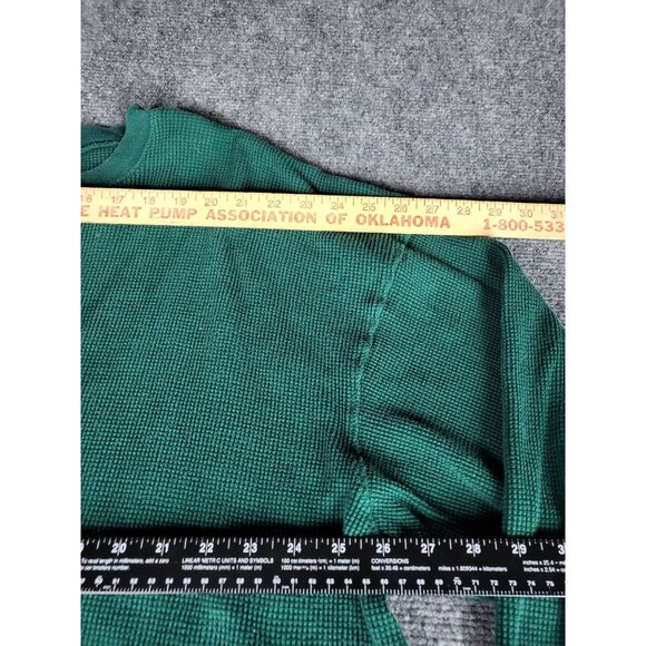 Eddie Bauer Crew Neck Sweater Men Sz XXL Green WPL9647 Waffle Knit Work Winter - Picture 4 of 7